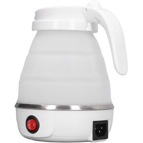 Foldable Travel Electric Kettle, Quick Boiling Folding Electric Kettle for Office (White)