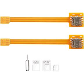 Cell Phone Nano SIM Card Extension Cable Cell Phone Card Slot Nano SIM Card Extension Cable Adapter FPC Test Board SIM Card Holder Repair Test Board Reader Length 3.9 inches/10 cm (2 pcs)