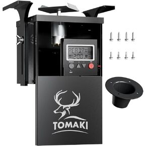 6V Deer Feeder Kit, Metal Deer Feeder Motor and Timer Kit, Digital Game Feeder Timer, Mounting Bracket Included, Up to 8 Feed Time Feeder Timer, Easy to Install, Weatherproof Deer Feeder Kit