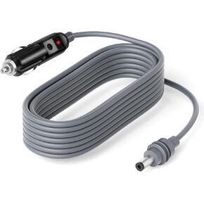 Starlink Mini Power Cable DC to Cigarette Lighter Plug 9.84FT 15A 180W Max 12V Car Adapter to Waterproof DC Male Power Cord 18AWG for 12V/24V Vehicle Car Truck Van Ship (Grey)