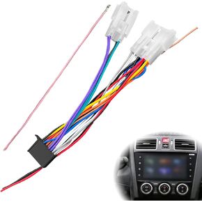70-1761 Radio Wiring Harness Pioneer Headunits Compatible with Toyota 87-Up Power 4 Speaker, Fits for All Non-JBL Toyota and Scion Models 1987-17, Fits for 2016-19 Models All BRZs