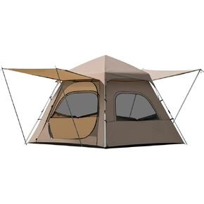 2-3 Person Cabin Tent, Instant Pop-Up Tents for Camping with Dual Vestibule & Mesh Windows, Portable Lightweight Waterproof Tent with Rainfly, Easy Setup for Outdoor Camping Hiking