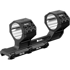 Heavy Duty Cantilever Scope Mount, One-Piece 20 MOA Picatinny Offset Dual Ring 30mm Scope Mount
