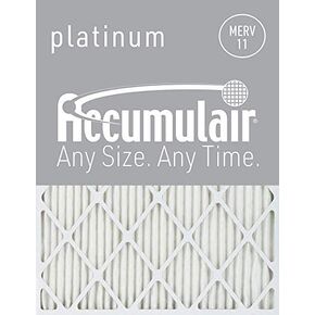 20X20X1 (19.75 x 19.75)Accumulair Platinum 1-Inch Filter (MERV 11) (4 Pack)