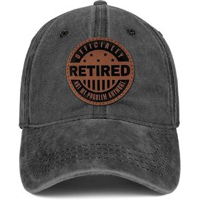 Retirement Gifts for Men Retired Hat 100% Cotton Baseball Cap