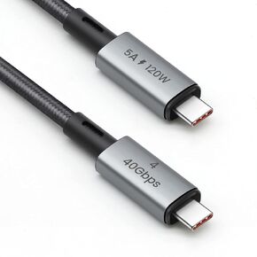 Anker 515 USB 4 Cable 3.3 ft, Supports 8K HD Display, 40 Gbps Data Transfer, 240W Charging USB C to Type-C Cable, for Laptop, Hub, Docking, and More