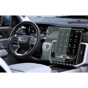 SSSKYTYT Tempered Glass Screen Protector For GMC Acadia 2024 15-inch Touchscreen,Anti-Explosion & Scratch,HD Clear,Premium Navigation Accessories