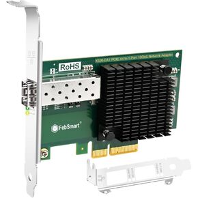 PCIE X4 Interface to 10GbE SFP+ Fiber Port Ethernet Adapter for Gaming, Network Surfing, Intel 82599EN 10 Gigabit Ethernet Controller, 10GbE PCIE NIC Card, 10GbE SFP+ LAN Adapter (X520-DA1)