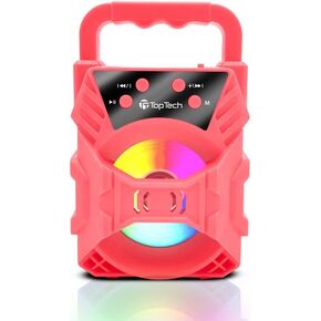 Top Tech Audio Blade-4 Bluetooth Portable Speaker, Louder Volume, Crystal Clear Stereo Sound, Rich Bass, 100 Foot Wireless Range, Microphone Input (Black)