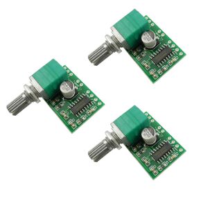 3PCS Mini PAM8403 DC 5V 2 Channel Digital Power Audio Amplifier Board Module Dual-Channel 3W+3W with Potentiometer Volume Control