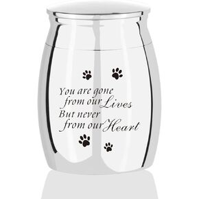 الجرار للحيوانات الأليفة للكلاب والقطط تذكارات حرق رماد للكلاب والقطط ورماد الحيوانات الأليفة جرة حرق صغيرة لرماد الكلاب للكلاب والأم والجرو والأب جرة تذكار للحيوانات الأليفة والكلاب والقطط رماد فضي in Kuwait