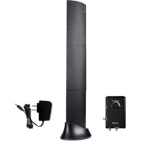 2024 TV Antenna - ANTOP HD Smart BAR AT-500SBS-Black HDTV and FM Amplified Antenna