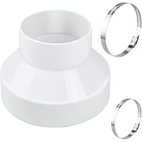 Duct Connector, 3 Way Duct Splitter for Exhaust Fan Dryer Vent Hose, 4 Inch Dia Come with 3 PCS Hose Clamps (4 Inch)