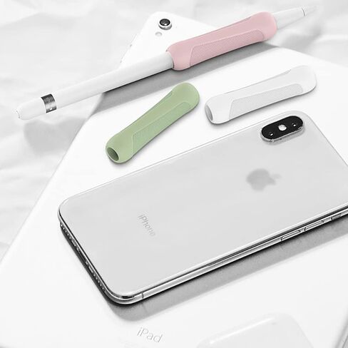 3 Pack iPencil Grip Ergonomic Silicone Grip Holder for Apple Pencil 1st 2nd Gen,Protective Skin Sleeve Case Accessories Compatible with Apple Pencil 1st and 2nd Generation (Light) in Kuwait