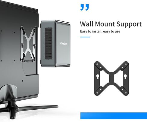 MINISFORUM HM80 Mini PC AMD Ryzen 7 4800U Desktop Computer, DDR4 32G RAM+512G SSD, HDMI/DP/USB-C 4K@60Hz Output, 2X RJ45 (1000/2500Mbps), 6X USB Port, WIFI6, AMD Radeon Graphics, 2X HDD Slot (Renewed) in Saudi Arabia