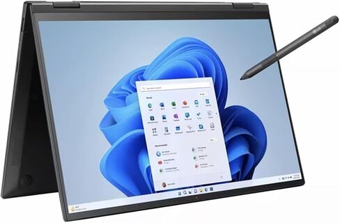 إل جي جرام 16 بوصة 2 في 1 WQXGA كمبيوتر دفتري يعمل باللمس، إنتل كور i7-1360P 2.2 جيجا هرتز، 16 جيجا رام، 1 تيرابايت SSD، ويندوز 11 برو، أسود in Saudi Arabia