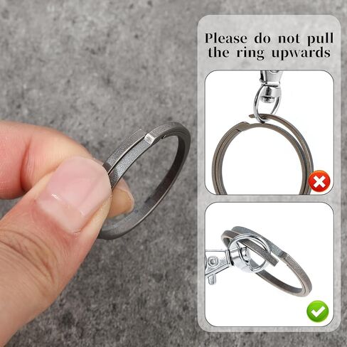 Titanium Quick Release Keychain Key Rings for Keychains Detachable Key Chains Men Carabiner Keychain Ring Car Key Chain Titanium Key Rings Pull Apart Key Rings for Men and Women in Saudi Arabia