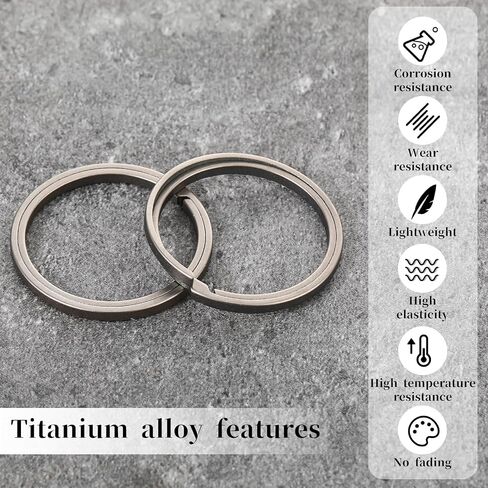 Titanium Quick Release Keychain Key Rings for Keychains Detachable Key Chains Men Carabiner Keychain Ring Car Key Chain Titanium Key Rings Pull Apart Key Rings for Men and Women in Saudi Arabia