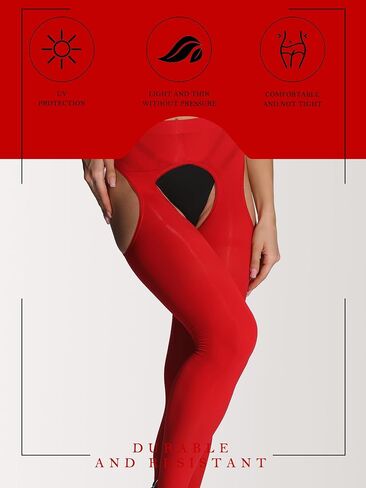 SUREPOCH Suspender Tights for Women Plus Size Garter Belt White Control Top Pantyhose in Kuwait