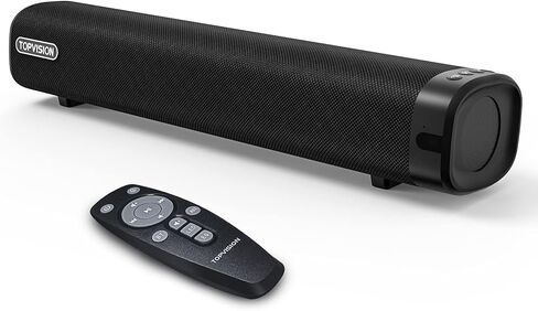 شريط صوت TOPVISION بقدرة 50 وات، أشرطة صوت صغيرة مقاس 16 بوصة للتلفزيون، 3 أوضاع معادل الصوت، بلوتوث لاسلكي 5.0، اتصال بصري/Aux/USB، مكبر صوت صغير مع DSP مدمج للتلفزيون والكمبيوتر الشخصي وأجهزة العرض والأجهزة اللوحية in Saudi Arabia