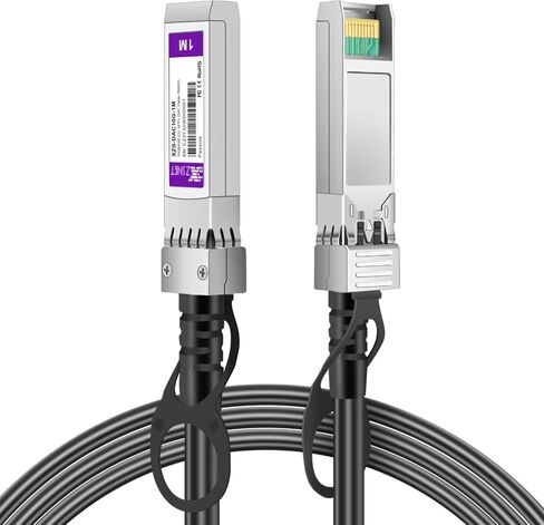 10G SFP+ DAC, 10GBASE-CU SFP+ to SFP+ Direct Attach Copper Passive Twinax Cable Compatible for Cisco SFP-H10GB-CU2M, Ubiquiti UACC-DAC-SFP10-2M, Meraki, Netgear and More, 26AWG, 2M in Saudi Arabia