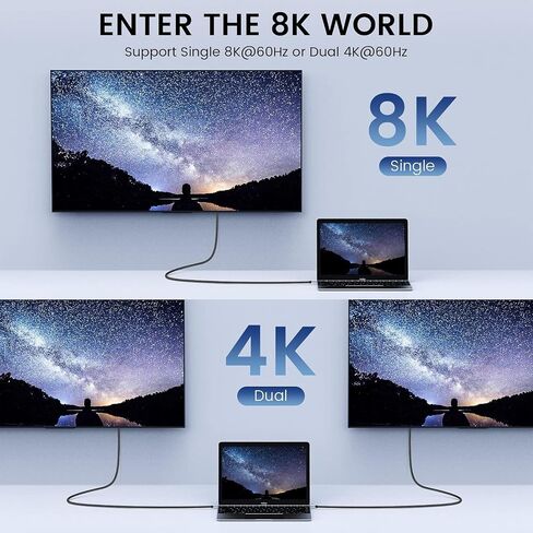 انكر كيبل USB 4 515 بطول 3.3 قدم، يدعم شاشة 8K HD، نقل بيانات 40 جيجابايت في الثانية، كيبل شحن USB C الى نوع سي، 240 واط، للابتوب والموزع والقاعدة والمزيد in Kuwait