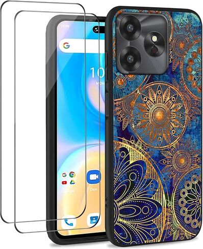 QUIETIP Case Compatible with UMIDIGI G6 5G with Screen Protector,Shockproof Protective Cover,Mandala in Saudi Arabia