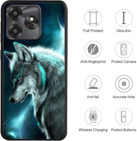 QUIETIP Case Compatible with UMIDIGI G6 5G with Screen Protector,Shockproof Protective Cover,Mandala in Saudi Arabia