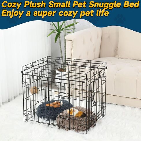 BALAPET 2 Pack Plush Guinea Pig Bed Small Pet Hideout Washable Cage Accessories Burrowing Pet Bed for Guinea Pigs,Chinchilla, Hamsters, Hedgehog and Other Small Animals in Saudi Arabia