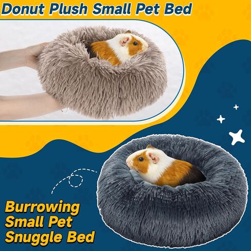 BALAPET 2 Pack Plush Guinea Pig Bed Small Pet Hideout Washable Cage Accessories Burrowing Pet Bed for Guinea Pigs,Chinchilla, Hamsters, Hedgehog and Other Small Animals in Saudi Arabia