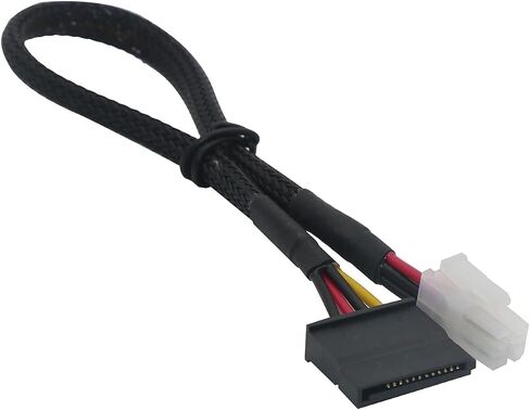 ATX 4-pin to SATA Hard Drive Power Adapter Cable for motherboards in Saudi Arabia