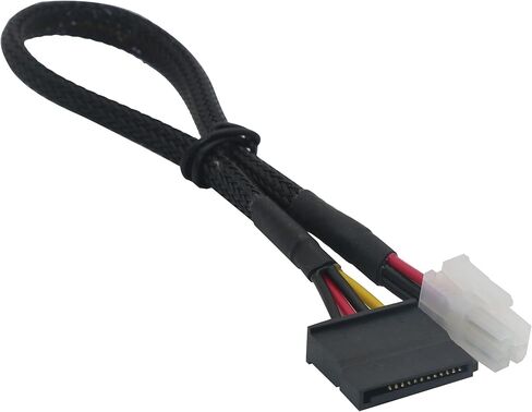 ATX 4-pin to SATA Hard Drive Power Adapter Cable for motherboards in Saudi Arabia
