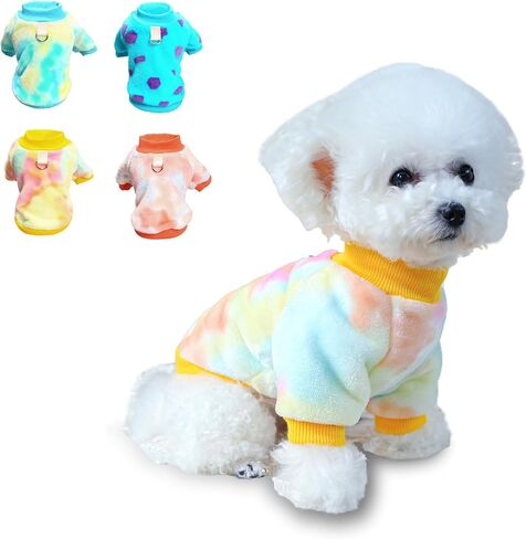 Dog Sweater, Dog Sweaters for Small Dogs, Dog Clothes for Small Dogs Girl Boy, Ultra Soft and Warm Puppy Cat Pet Sweater Dog Coat for Winter D-Blue M in Saudi Arabia