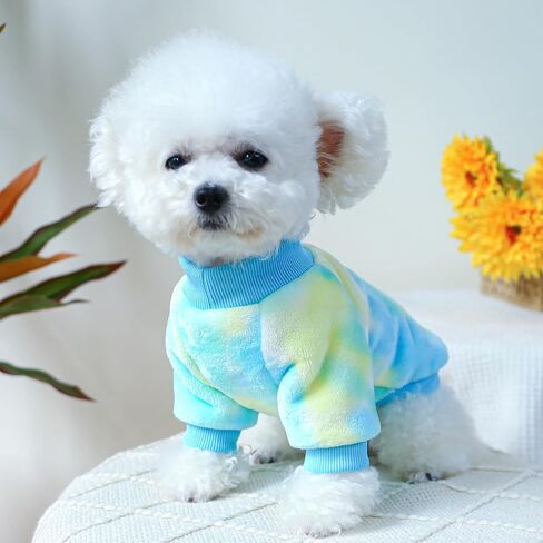 Dog Sweater, Dog Sweaters for Small Dogs, Dog Clothes for Small Dogs Girl Boy, Ultra Soft and Warm Puppy Cat Pet Sweater Dog Coat for Winter D-Blue M in Saudi Arabia
