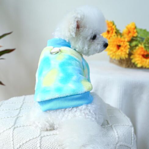 Dog Sweater, Dog Sweaters for Small Dogs, Dog Clothes for Small Dogs Girl Boy, Ultra Soft and Warm Puppy Cat Pet Sweater Dog Coat for Winter D-Blue M in Saudi Arabia