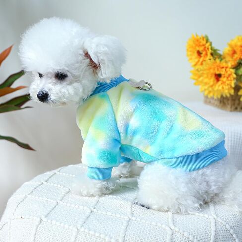 Dog Sweater, Dog Sweaters for Small Dogs, Dog Clothes for Small Dogs Girl Boy, Ultra Soft and Warm Puppy Cat Pet Sweater Dog Coat for Winter D-Blue M in Saudi Arabia