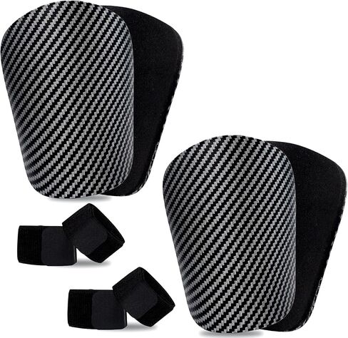 Mini Shin Guards Soccer-2 Pairs Small shin Guards and 2 Pairs Strap Shin Fixed Straps for 4-6,Match Equipment Protective Tiny shin Guards Soccer in Kuwait