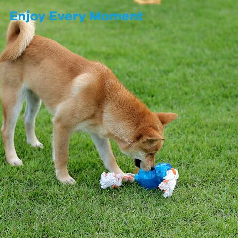 ألعاب توزيع المكافآت التفاعلية للكلاب من تيكاتون، لعبة شد الحبل وعقدة الجرو المتينة للسلالات الصغيرة/المتوسطة/الكبيرة، وحدة تغذية بطيئة للملل وتحفيز التدريب in Kuwait