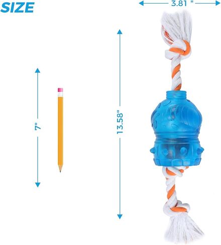 ألعاب توزيع المكافآت التفاعلية للكلاب من تيكاتون، لعبة شد الحبل وعقدة الجرو المتينة للسلالات الصغيرة/المتوسطة/الكبيرة، وحدة تغذية بطيئة للملل وتحفيز التدريب in Kuwait