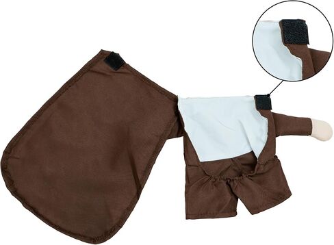 IKALI UPS Delivery Driver Dog Costume UPS Mailman Box Mail Carrier Pet Cat Funny Halloween Costume Christmas Party Holiday Dress-up Apparel Uniform Outfit in Saudi Arabia
