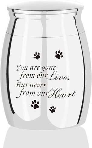 الجرار للحيوانات الأليفة للكلاب والقطط تذكارات حرق رماد للكلاب والقطط ورماد الحيوانات الأليفة جرة حرق صغيرة لرماد الكلاب للكلاب والأم والجرو والأب جرة تذكار للحيوانات الأليفة والكلاب والقطط رماد فضي in Kuwait