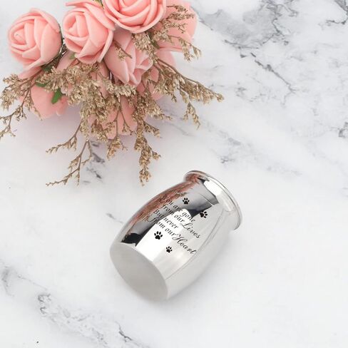 الجرار للحيوانات الأليفة للكلاب والقطط تذكارات حرق رماد للكلاب والقطط ورماد الحيوانات الأليفة جرة حرق صغيرة لرماد الكلاب للكلاب والأم والجرو والأب جرة تذكار للحيوانات الأليفة والكلاب والقطط رماد فضي in Kuwait