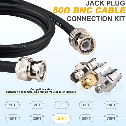 BNC Cable 75FT, 50Ohm RG58 Coaxial BNC Male to BNC Male Extension in Kuwait