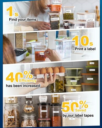 Label Maker Tape Replacement for Brother, TZe-231 P Touch Label Tape 12mm 0.47 Inch, Labeling Tapes Black on White Tape Refills TZ-231 Compatible with Brother PT-D210 D220 H103w H110 D410, 5 Pack in Saudi Arabia