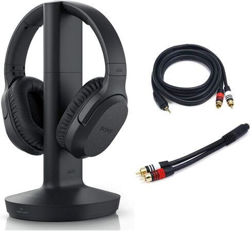 Sony RF400 Wireless Home Theater Headphones with Cables Bundle (3 Items) in Saudi Arabia