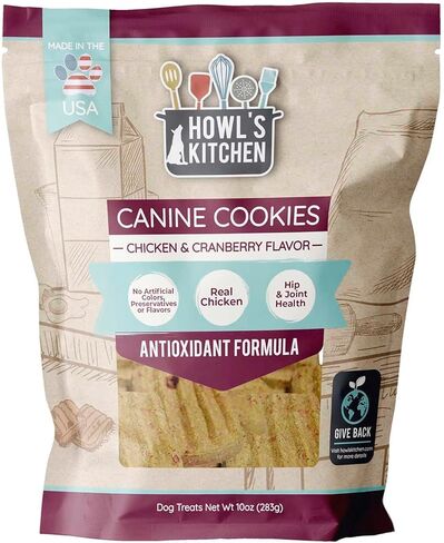 Dog Treats, Canine Cookies, Chicken and Cranberry, 10oz in Kuwait