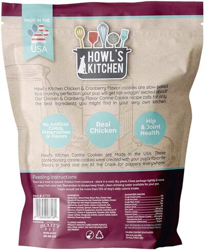 Dog Treats, Canine Cookies, Chicken and Cranberry, 10oz in Kuwait