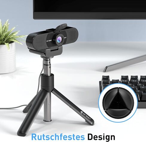 EMEET 3-in-1 4K Webcam with Microphone and Speaker, C980 PRO 60°-98° Wide Angle Webcam w/ 4 Noise Cancel Mics, 2 Speakers, Fixed Focus, Magnetic Privacy Cover, Great for Group and Personal Video Calls in Kuwait