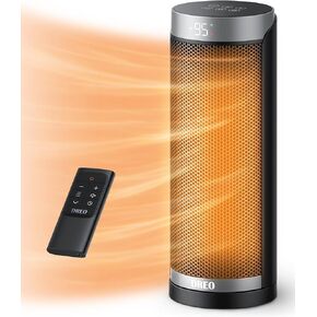 Dreo Space Heaters for Indoor Use, Electric Heater with Remote for Bedroom Large Room, 2022 Upgraded 1500W Fast Heating with Thermostat, Overheating & Tip-Over Protection, 70°Oscillating, Portable
