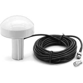 NEWASHAN Marine GPS Antenna Aerial Replacement for Garmin GPSMAP GDU GNC NavTalk Pilot StreetPilot AIS Boat Ship Navigation Receiver Fishfinder Sounder+26ft Cable TNC Connector+BNC Adapter+Mount Base